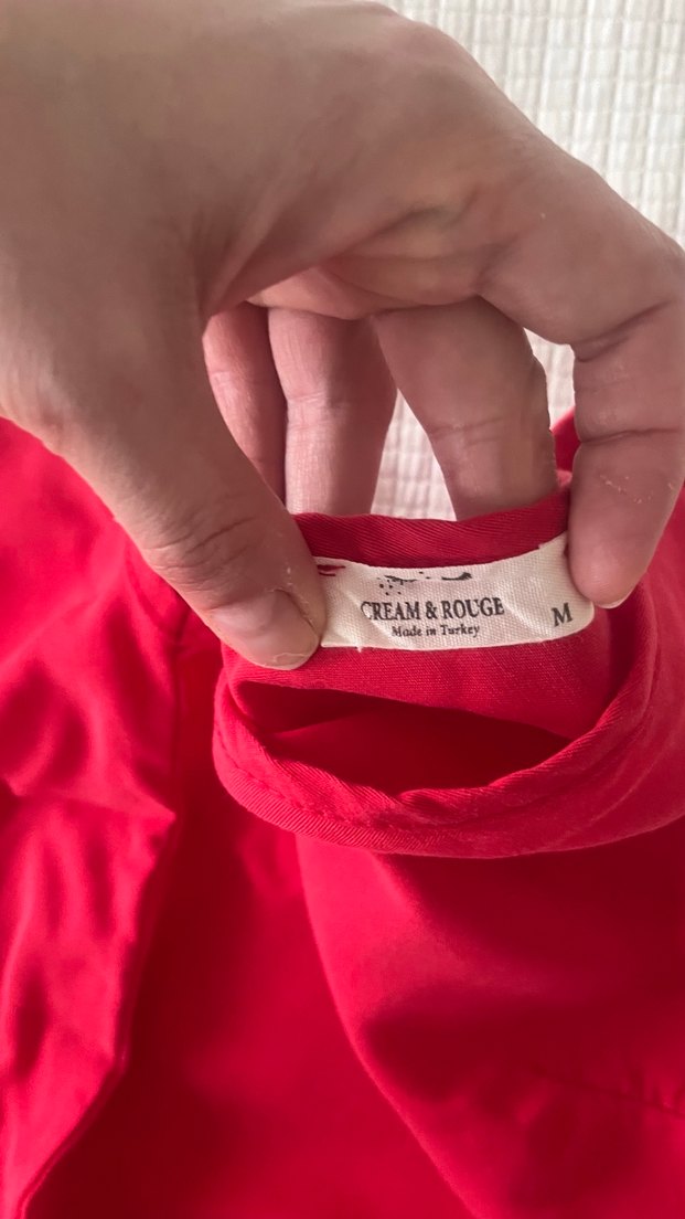 Nar çiçeği renginde tulum - Görsel 2