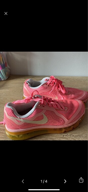 Nike pembe kadın spor ayakkabı