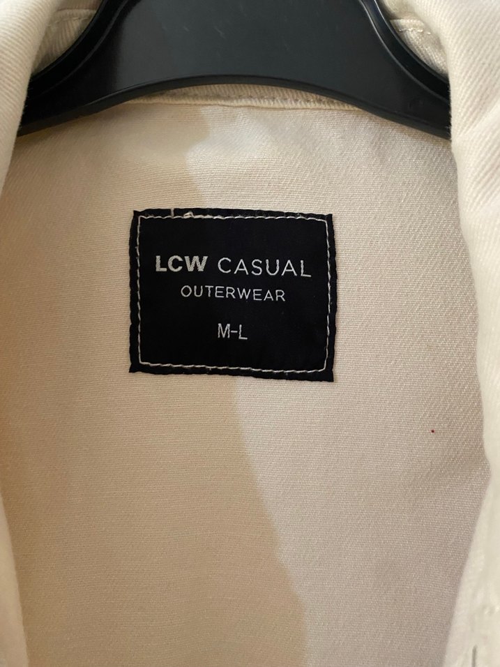 Bej Düğmeli Keten Midi Kadın Ceket - Görsel 3