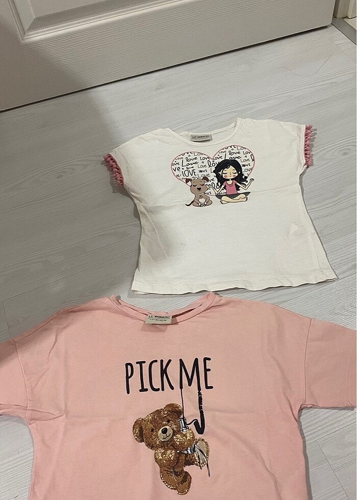 Lcw marka 2 tsirt 3/4 yaş ikiside - Görsel 2