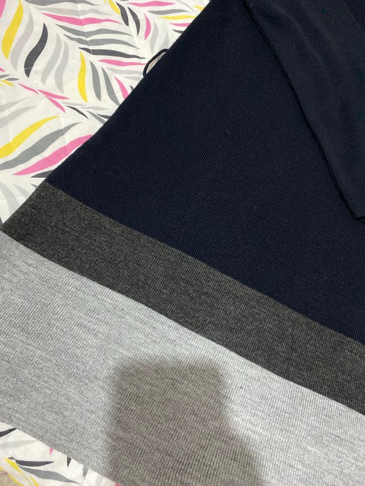 Gri Renkli Uzun Kollu Triko kazak - Görsel 2