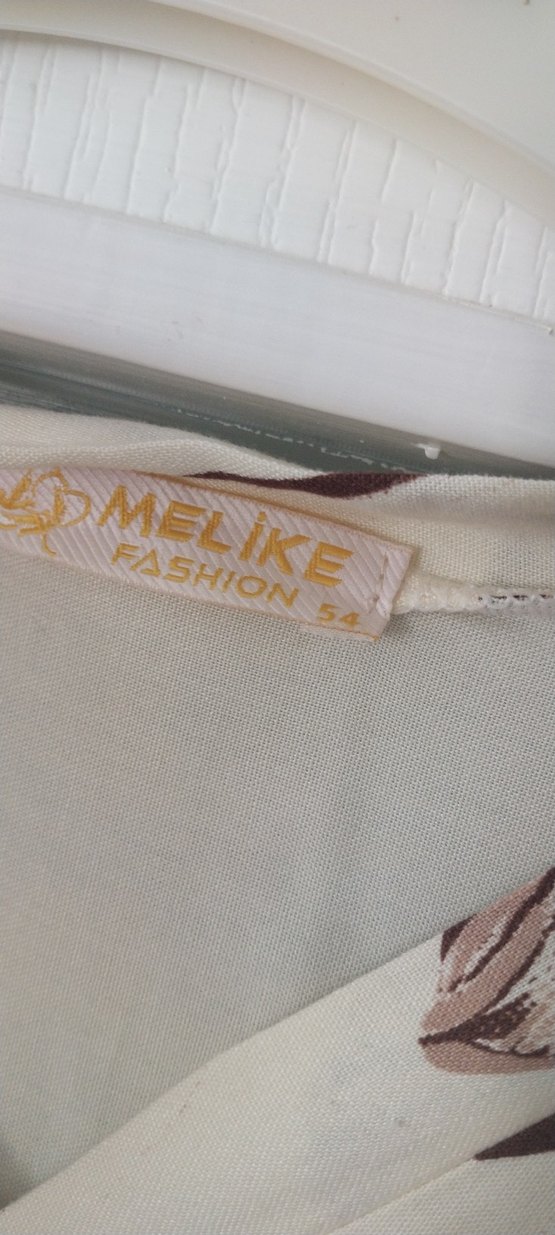 Bej Desenli Bohem Uzun Elbise - Görsel 5