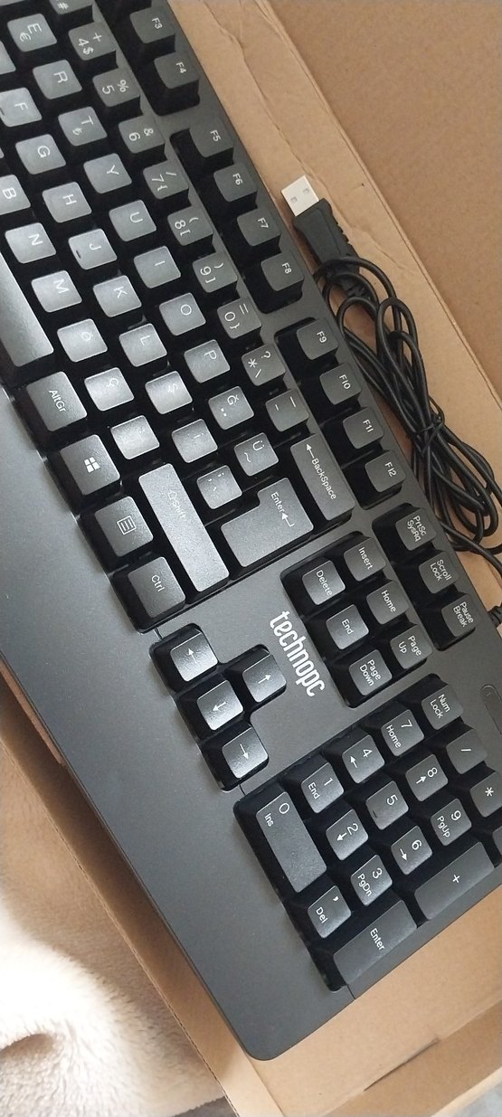Siyah Kablolu Teknopc Klavye - Görsel 3