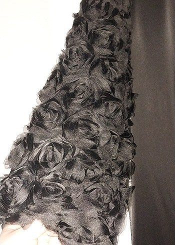 Siyah Uzun Gotik Kadın Elbise - Görsel 4