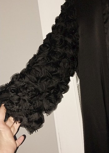 Siyah Uzun Gotik Kadın Elbise - Görsel 5