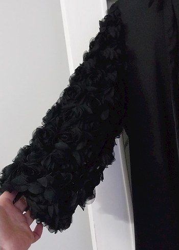 Siyah Uzun Gotik Kadın Elbise - Görsel 7