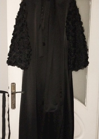 Siyah Uzun Gotik Kadın Elbise - Görsel 6