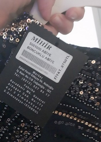 lacivert  Uzun Kol Kürklü Kadın Abiye Elbise - Görsel 7