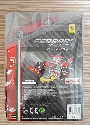 FERRARİ BANDROLLÜ Orjinal Burago Diecast Araç