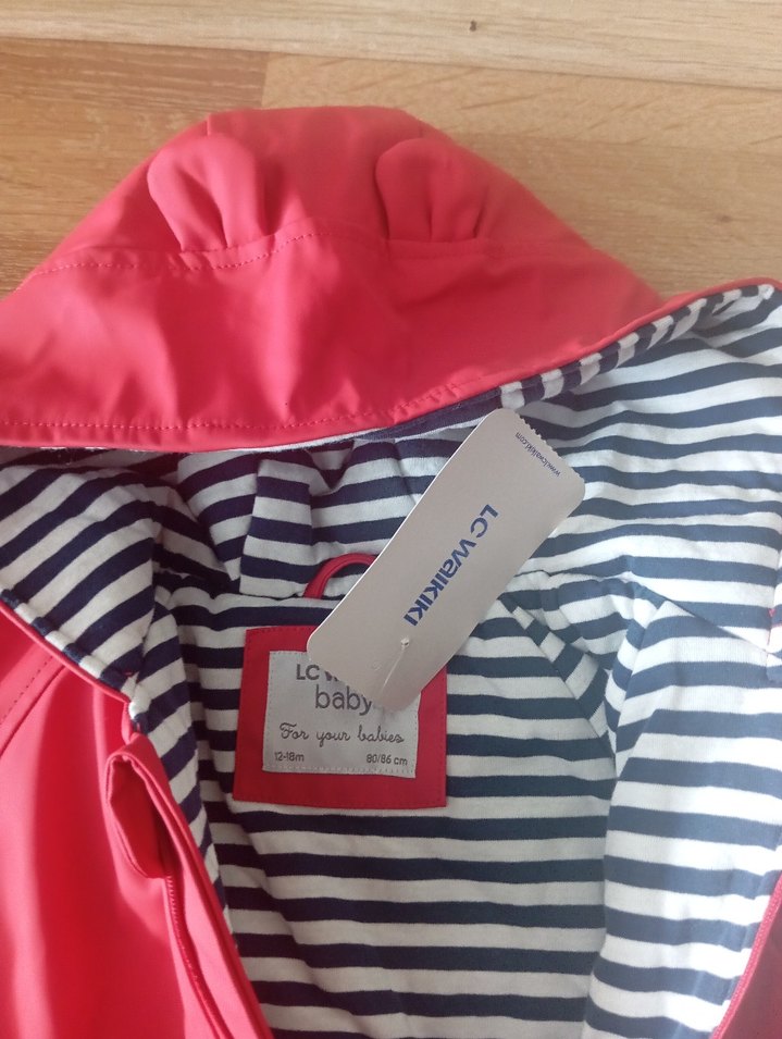 Kız Bebek kırmızı Fermuarlı astronot tulum - Görsel 5