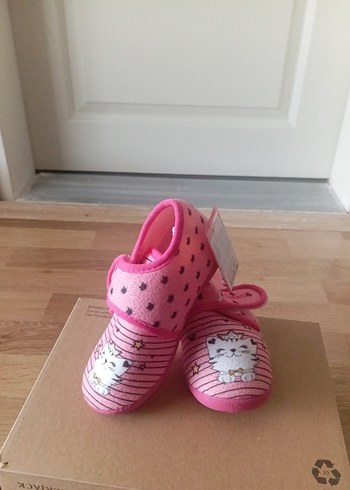 Kız Çocuk Pembe Sıcak tutan panduf - Görsel 2