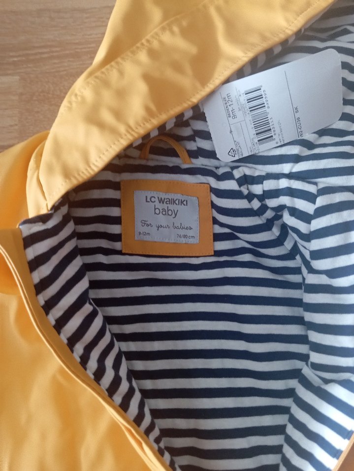 Unisex sarı Fermuarlı Bebek astronot mont - Görsel 4