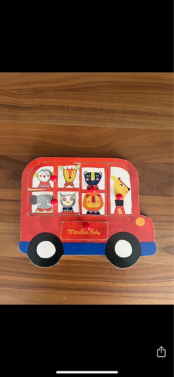 Diğer Moulin Roty ahşap tutmalı puzzle