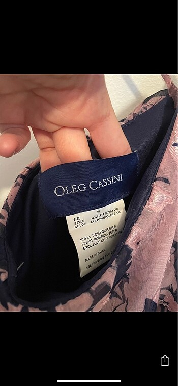 s Beden pembe Renk Oleg Cassini elbise