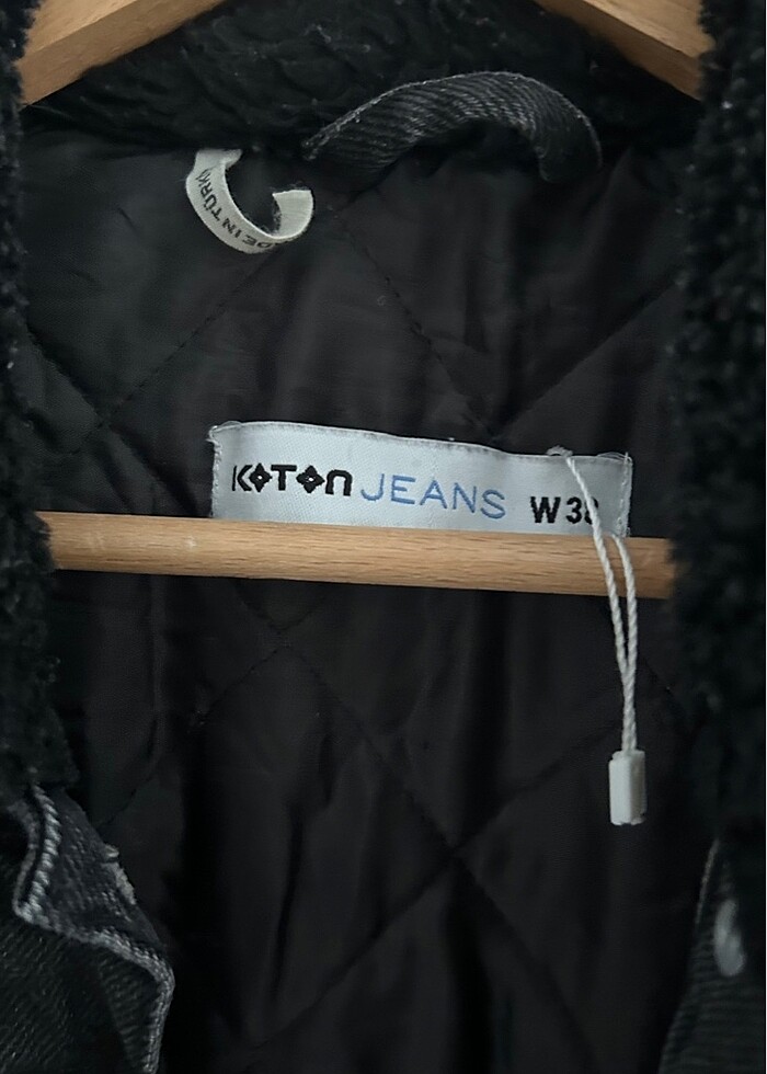 Siyah kot ceket - Görsel 4