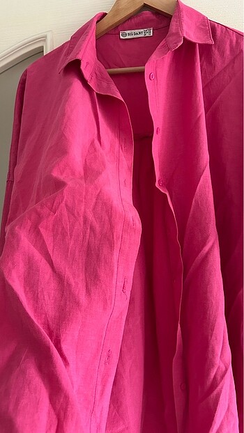38 Beden pembe Renk Pembe oversize gömlek