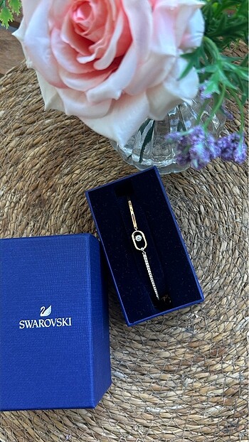 Swarovski Una Bileklik ? Pembe Altın Kaplama