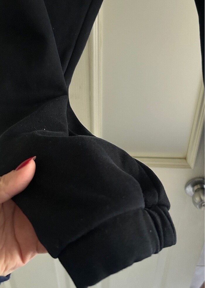 Siyah düz eşofman - Görsel 2