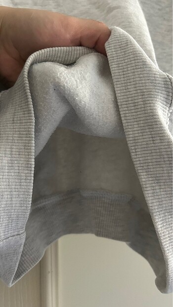 Zara gri crop sweat - Görsel 5