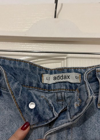 Gri Renkli Denim Mini Etek - Görsel 2