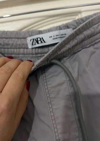 Gri Erkek Keten Rahat Kesim Pantolon - Görsel 2