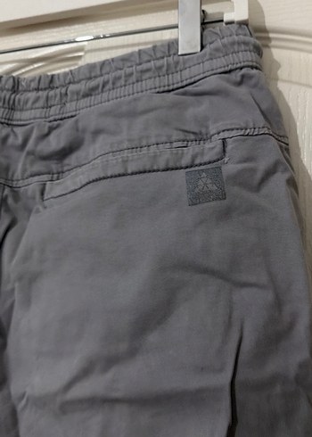 Gri Erkek Keten Rahat Kesim Pantolon - Görsel 3