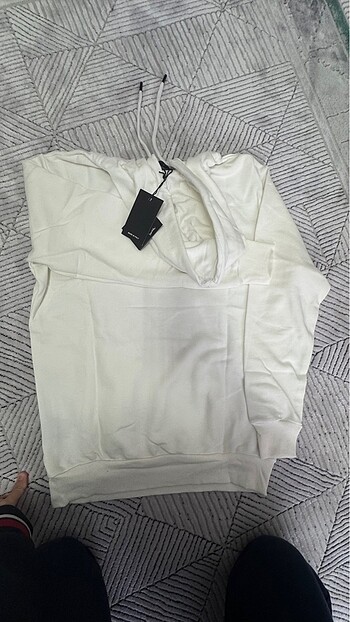 l Beden beyaz Renk Sweatshirt