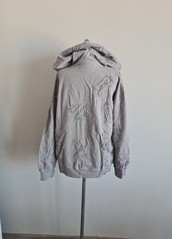 m Beden gri Renk #vdr nakışlı sweatshirt