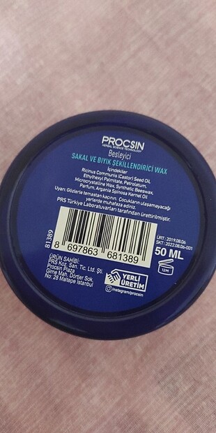 Procsin Erkek wax