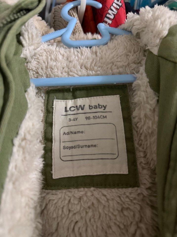 Erkek Çocuk Yeşil Sıcak Kürklü Ceket - Görsel 3