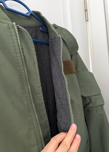 Erkek Haki Bomber Ceket - Görsel 2