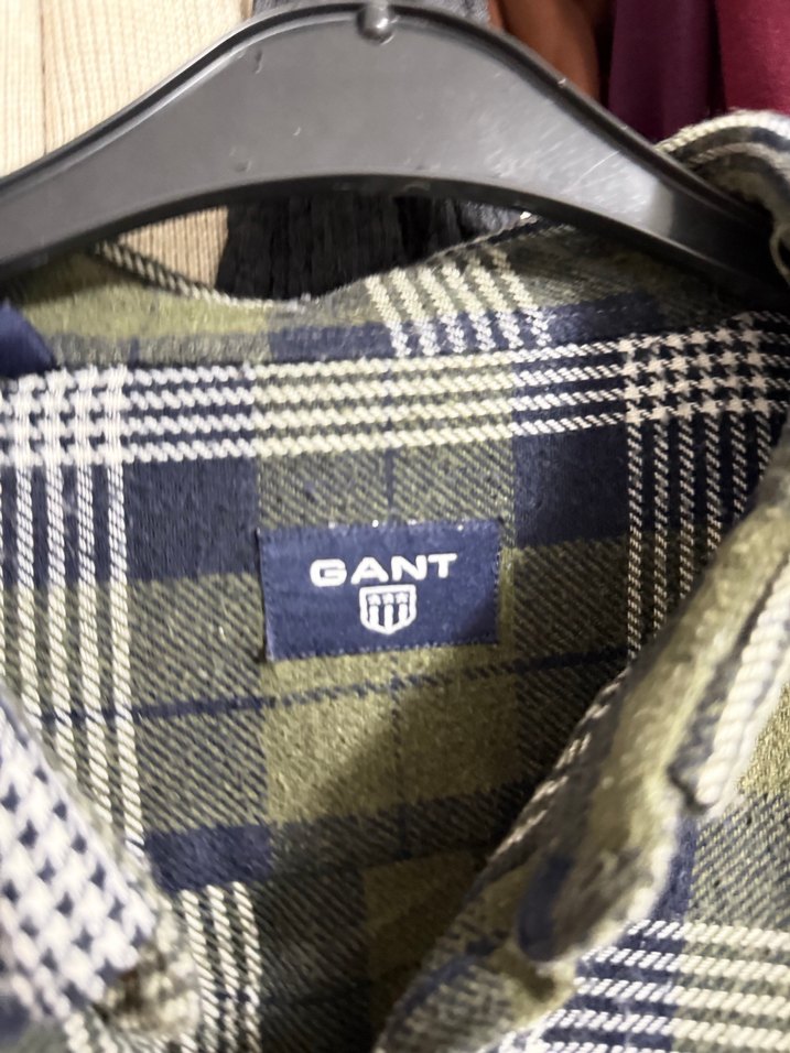 Erkek Yeşil Kareli Uzun Kollu Gömlek - Görsel 4