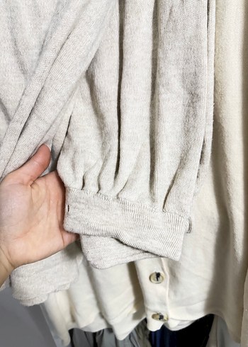 Düğmeli Beyaz Midi Kadın Yelek takım - Görsel 6