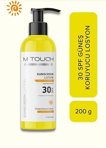 M Touch 30 SPF Güneş Koruyucu Losyon
