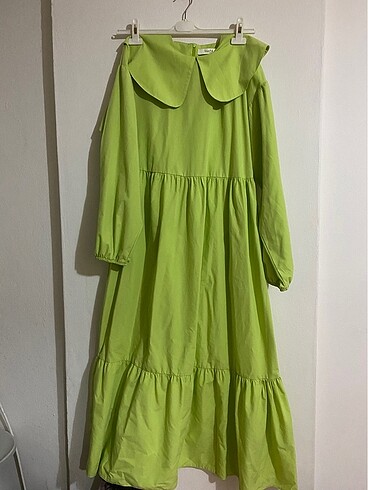 40 Beden yeşil Renk Elbise