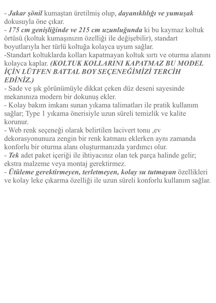 Koltuk örtüsü - Görsel 3