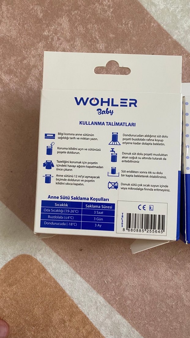 Anne Sütü Saklama Poşeti - Görsel 2