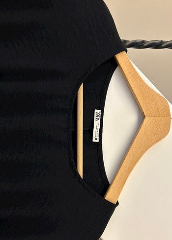 s Beden Kadın Siyah Kısa Crop Top