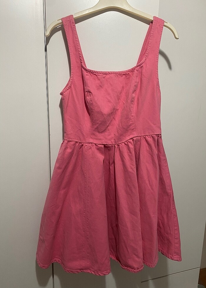 Yazlık pembe elbise - Görsel 2