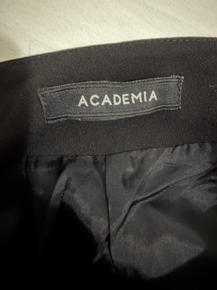 Siyah kumaş Midi Düz Kesim Kadın Etek - Görsel 4