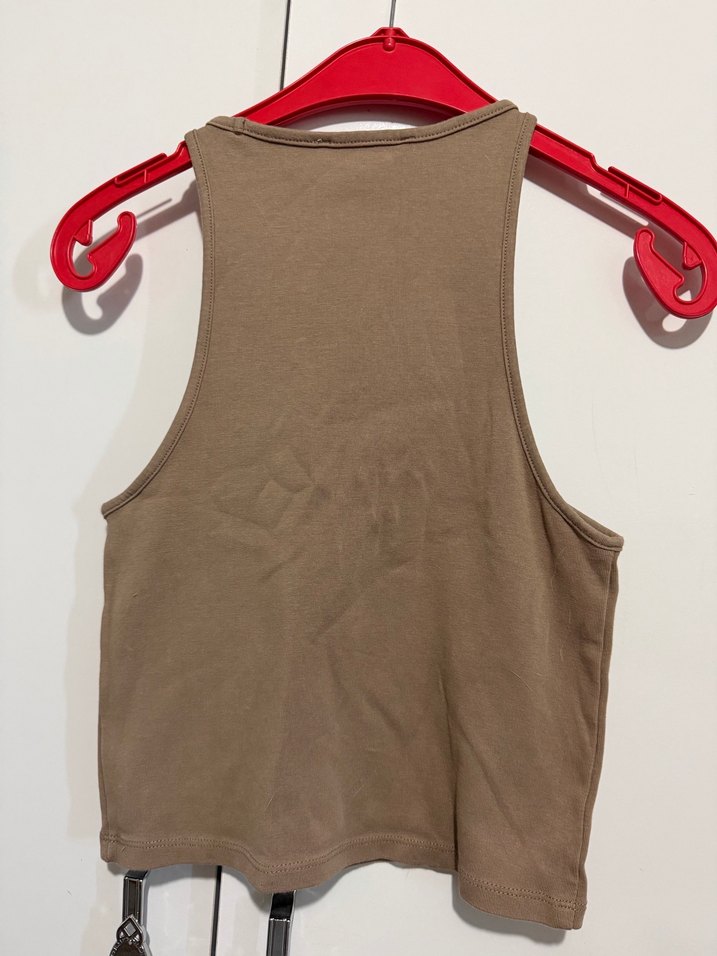 Kahverengi Yüksek Yakalı Kadın Atlet - Görsel 2