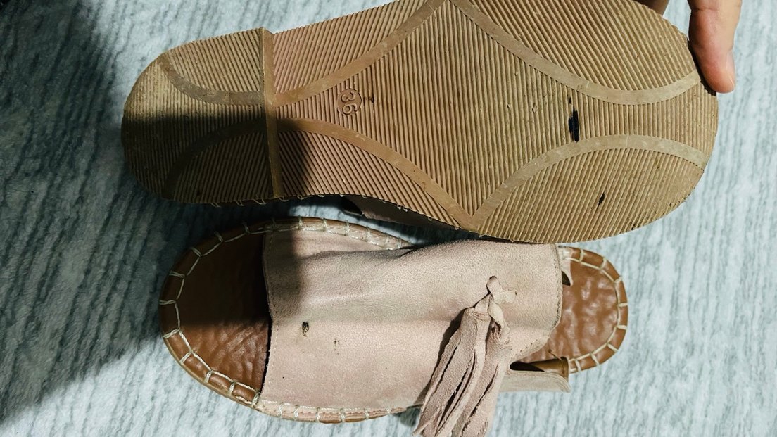 Bej Süet Püsküllü Bohem Kadın Sandalet - Görsel 2