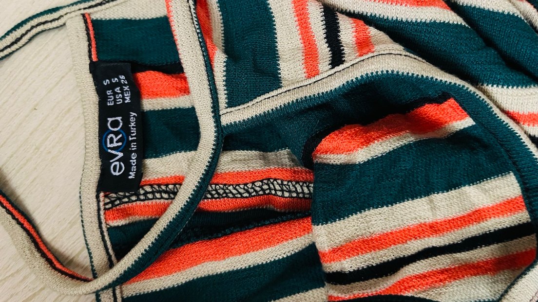 Çizgili, Pilili, Uzun Kadın Tulum - Görsel 2