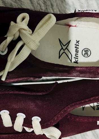 Bordo Kadın Günlük Spor Ayakkabı - Görsel 2