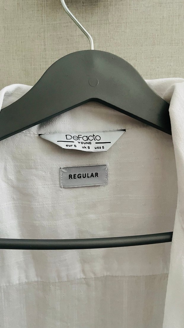 Erkek Beyaz Kısa Kollu Keten Gömlek - Görsel 2