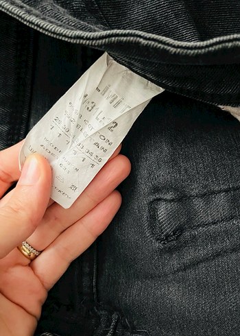 Siyah Erken Kot Pantolon Midi Boy - Görsel 2