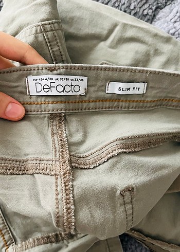 Bej Keten Erkek Pantolon - Rahat Kesim - Görsel 2