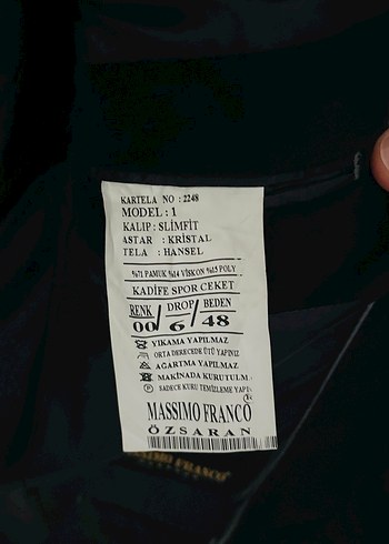 Siyah Süet Erkek Ceket Düğmeli - Görsel 2