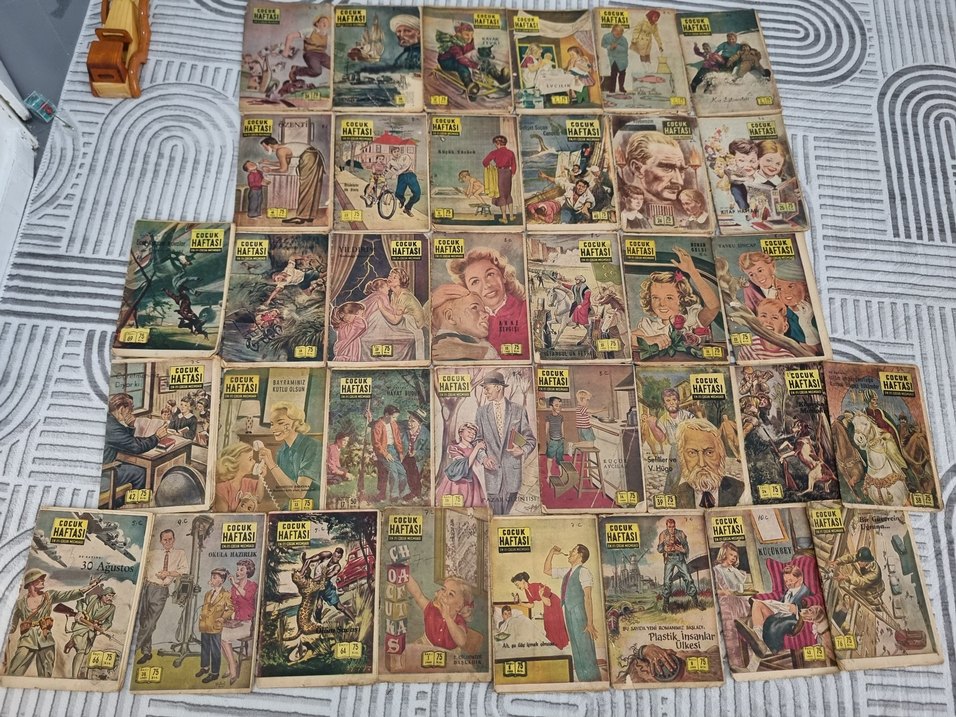 Adet fiyatıdır 1960 ların Çocuk Haftası Çizgi Roman Seti - Görsel 3