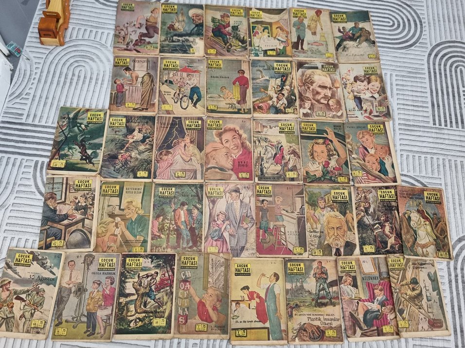 Adet fiyatıdır 1960 ların Çocuk Haftası Çizgi Roman Seti - Görsel 2